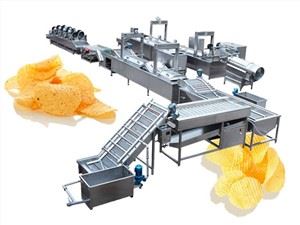 フライドポテトの生産ライン